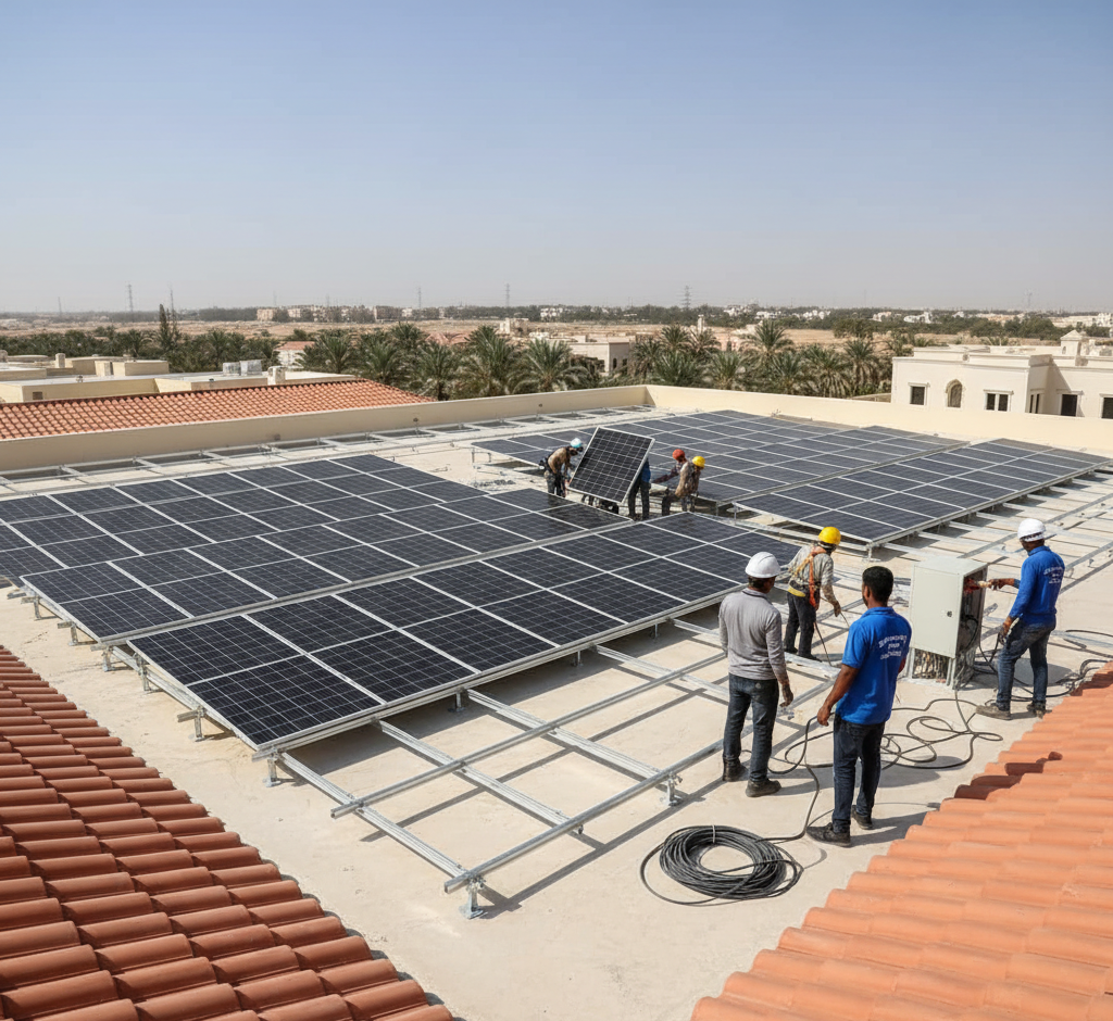 26.95 kWp Solar On-Grid System - East Riffa Villa image 1
