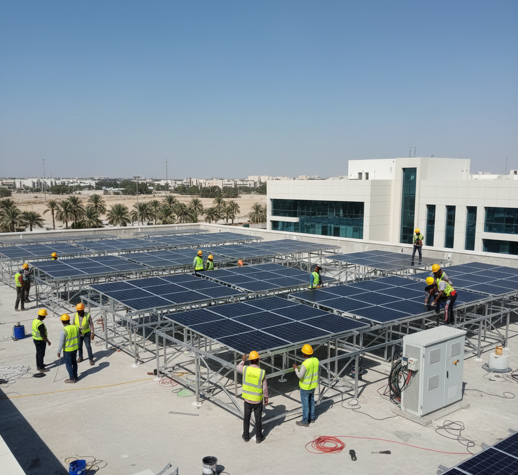 91.3 kWp Solar On-Grid System - Sanad Building image 1