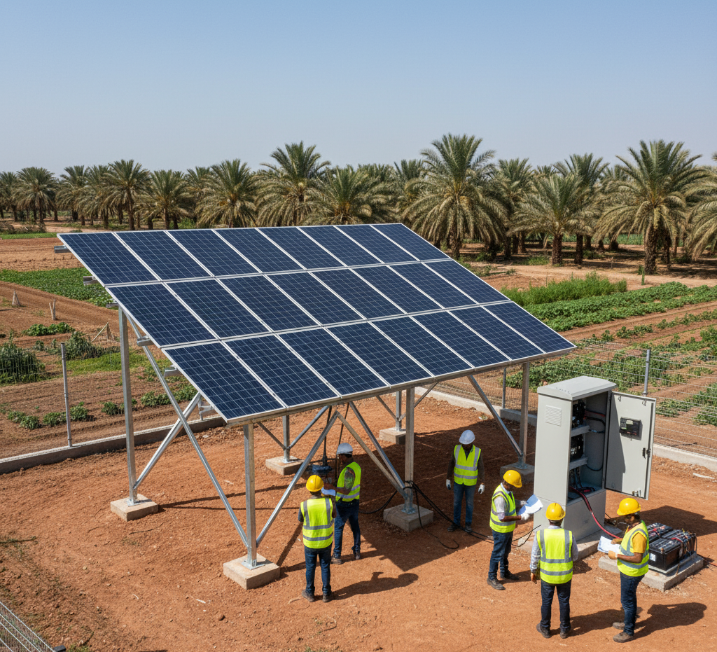 Solar Pump Installation - Bilad Al Qadeem Farm image 1