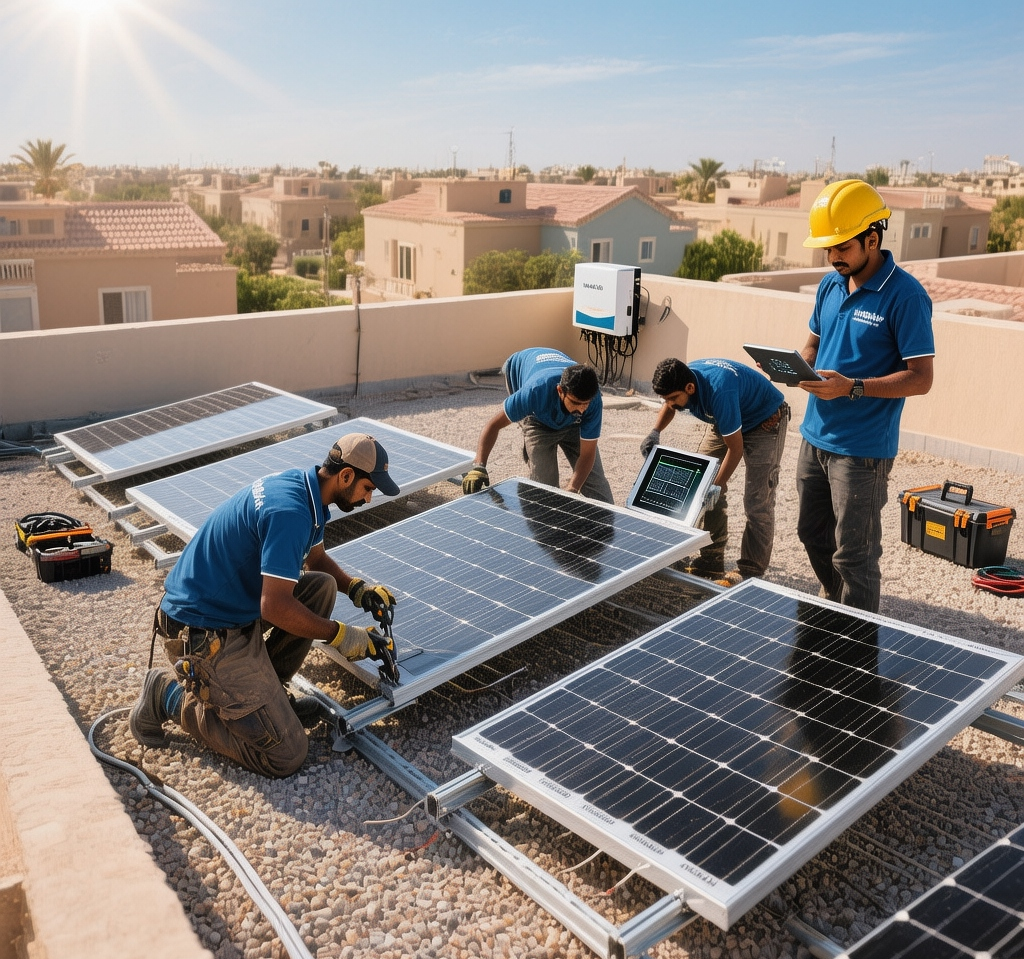 10 kWp Hybrid Solar System - Hamad Town image 1