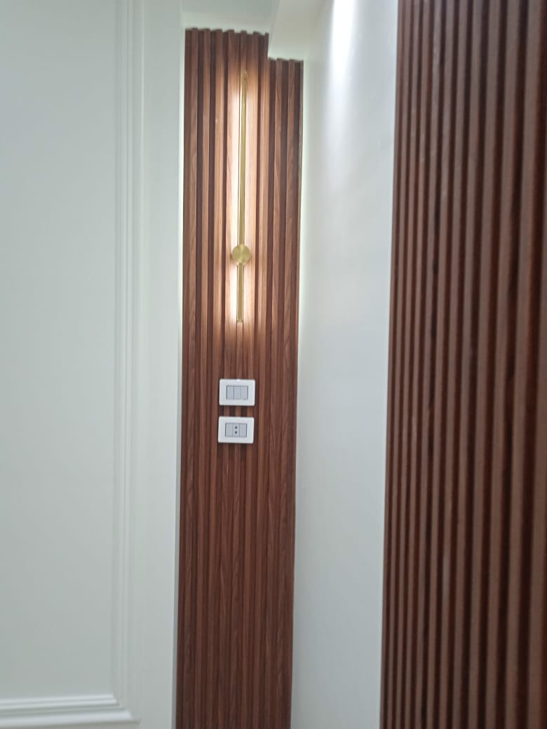 Feature Wall Cladding and Accent Lighting image 1